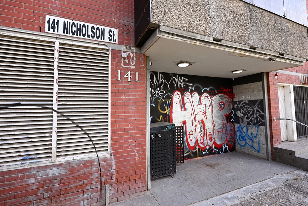 Carlton's vacant Housing Commission towers in Melbourne will be demolished for a new development. 