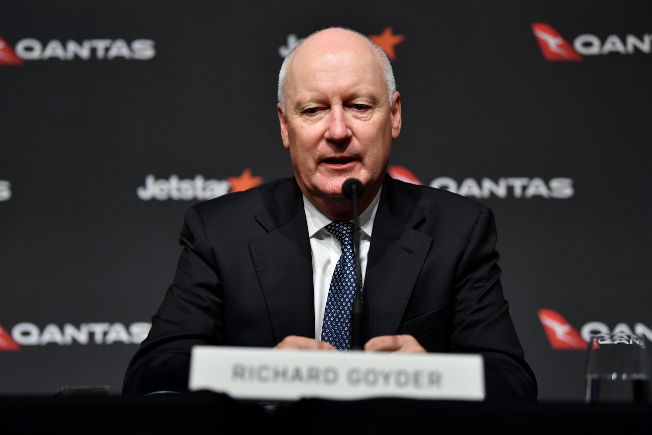 Pilots say chairman Richard Goyder has overseen one of the most damaging periods in Qantas history. 