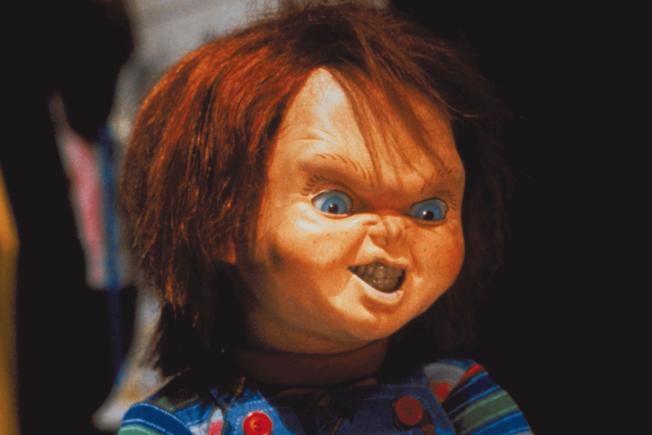 Chucky and his puppeteer were both charged with terrorising neighbours who wouldn't pay up.