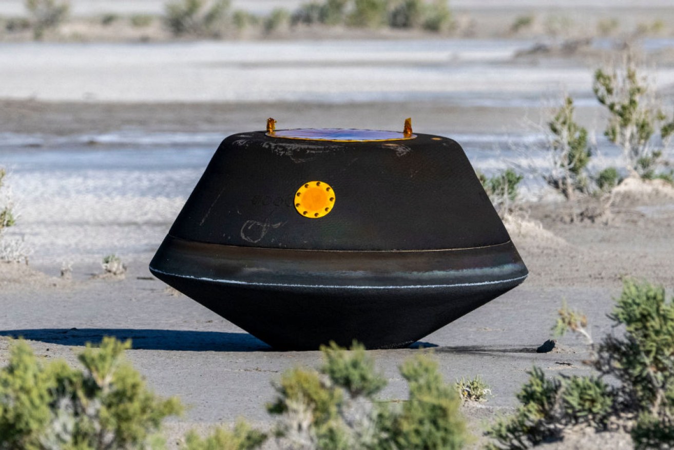 NASA has revealed its first asteroid samples delivered last month by the Osiris-Rex spacecraft.