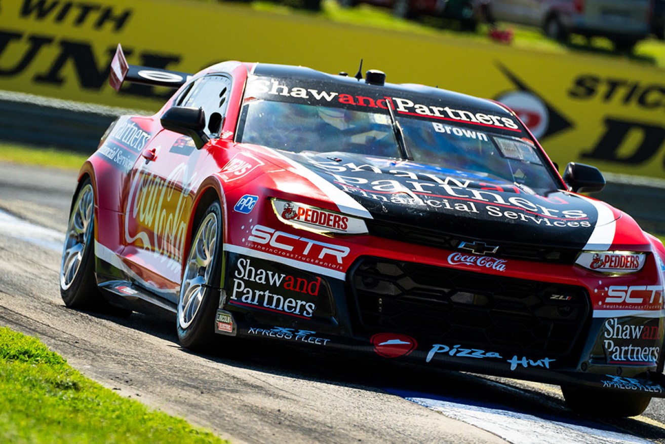 Erebus' Will Brown (pictured) and David Russell were quickest in opening practice sessions at Bathurst on Thursday. 