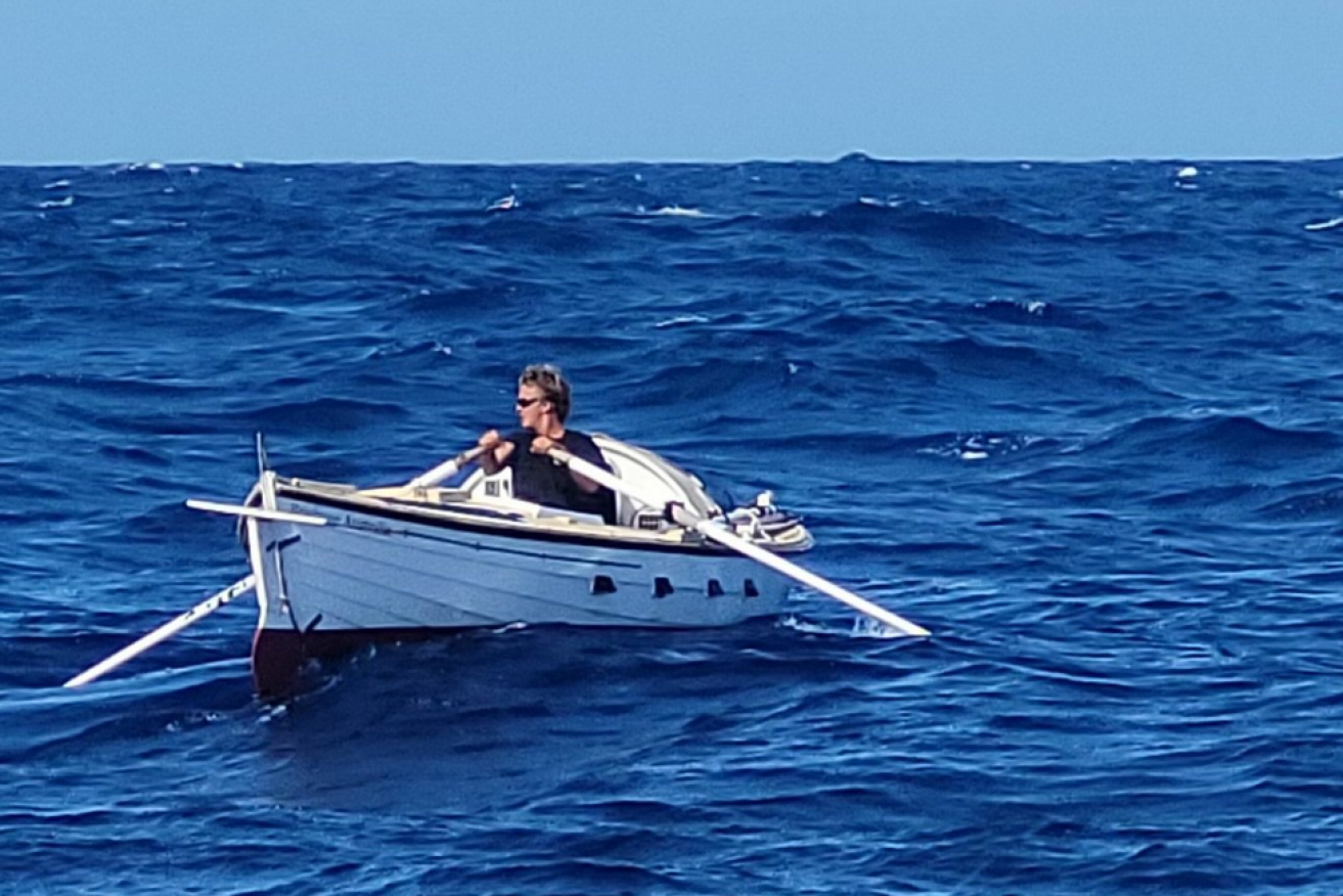 Tom Robinson leaves Samoa in early July after rowing all the way from Peru.