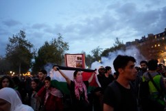 France uses tear gas on pro-Palestinian rally