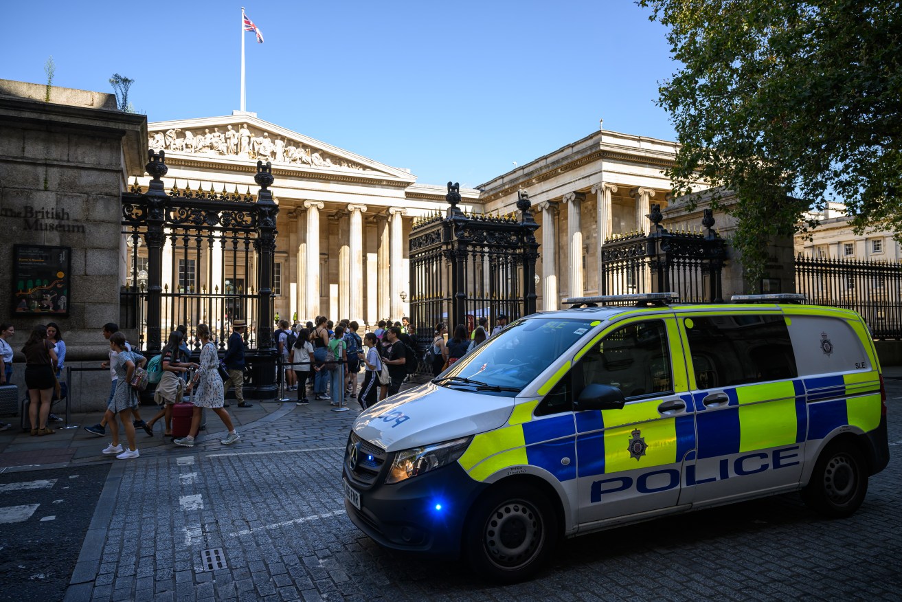 The British Museum sacked a staff member over several thefts, which are being investigated by police.