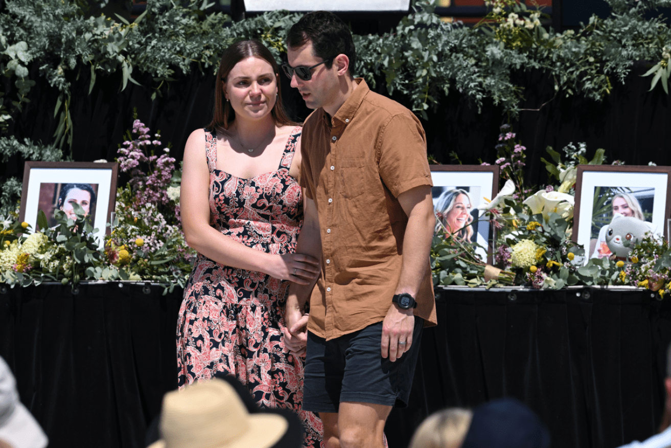 For Mitchell Gaffney and Madeleine Edsell, the couple whose wedding the victims were attending,  grief remains a constant presence.