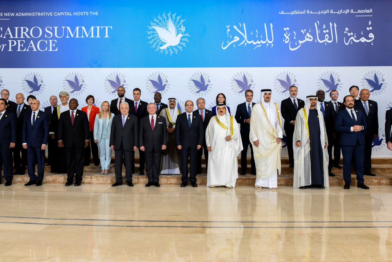 Israel was not represented at a meeting officially dubbed the "Cairo Summit for Peace".