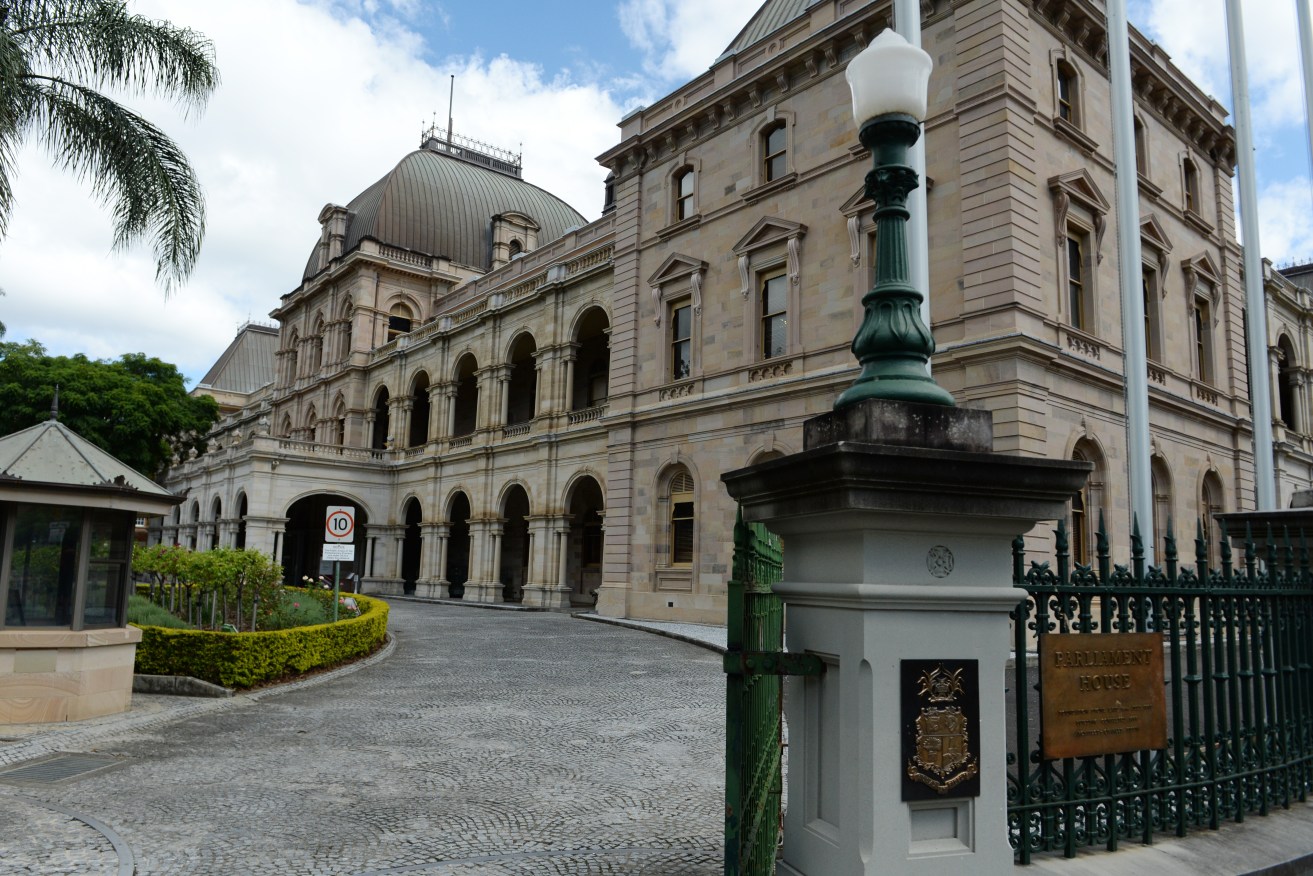 Speaker Curtis Pitt called the Queensland parliament protest "horrendous".