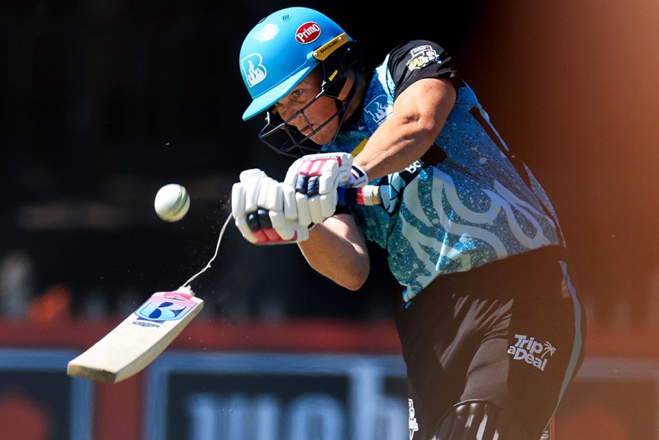 Grace Harris has smashed a record WBBL score of 136 not out in Brisbane's 50-run win over Perth.