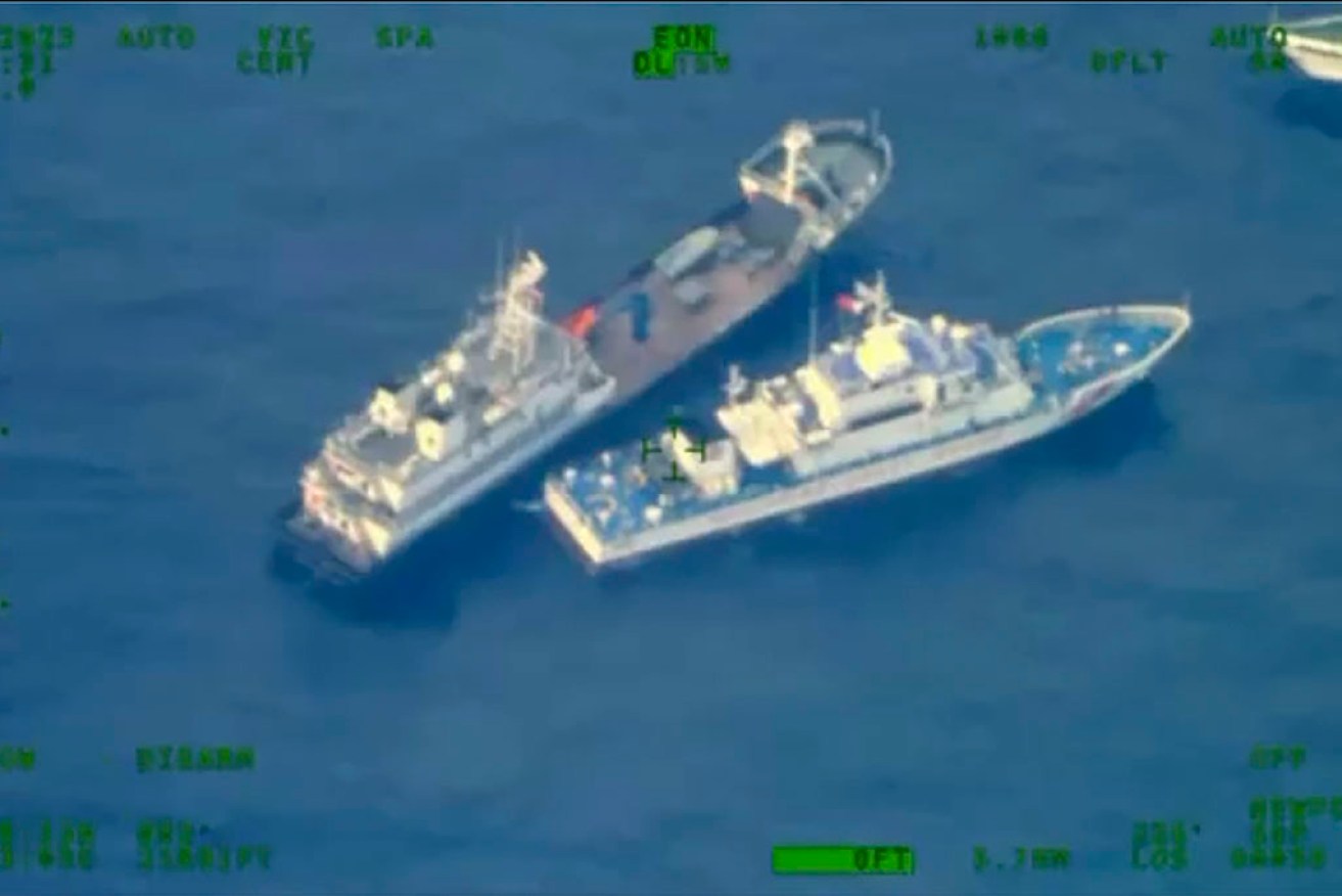 Officials from the Philippines and China have argued about a collision near Second Thomas Shoal.