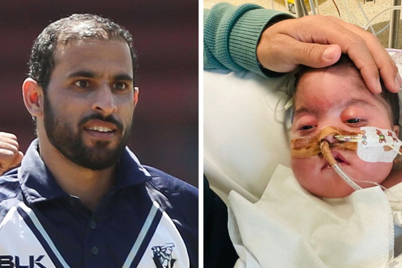 Former Australian cricketer Fawad Ahmed says his baby son has died.