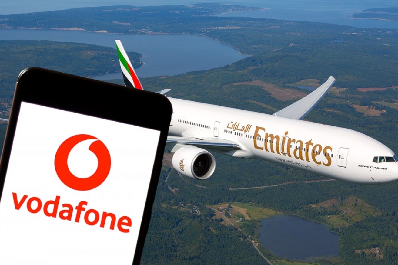 Vodafone is teaming up with airlines such as Emirates for a new travel data offer.