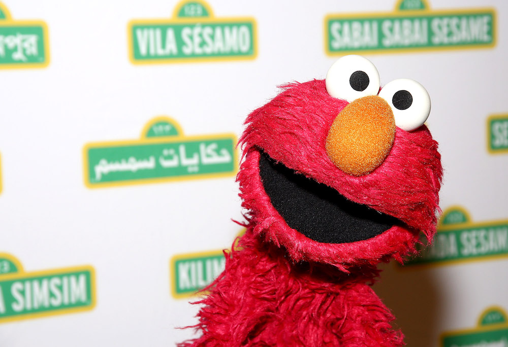 pictured is Elmo from Sesame Street