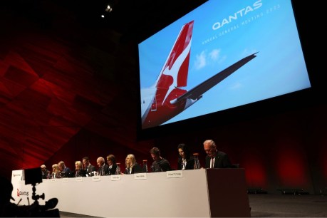 The fury on show at the Qantas AGM couldn’t come at a worse time