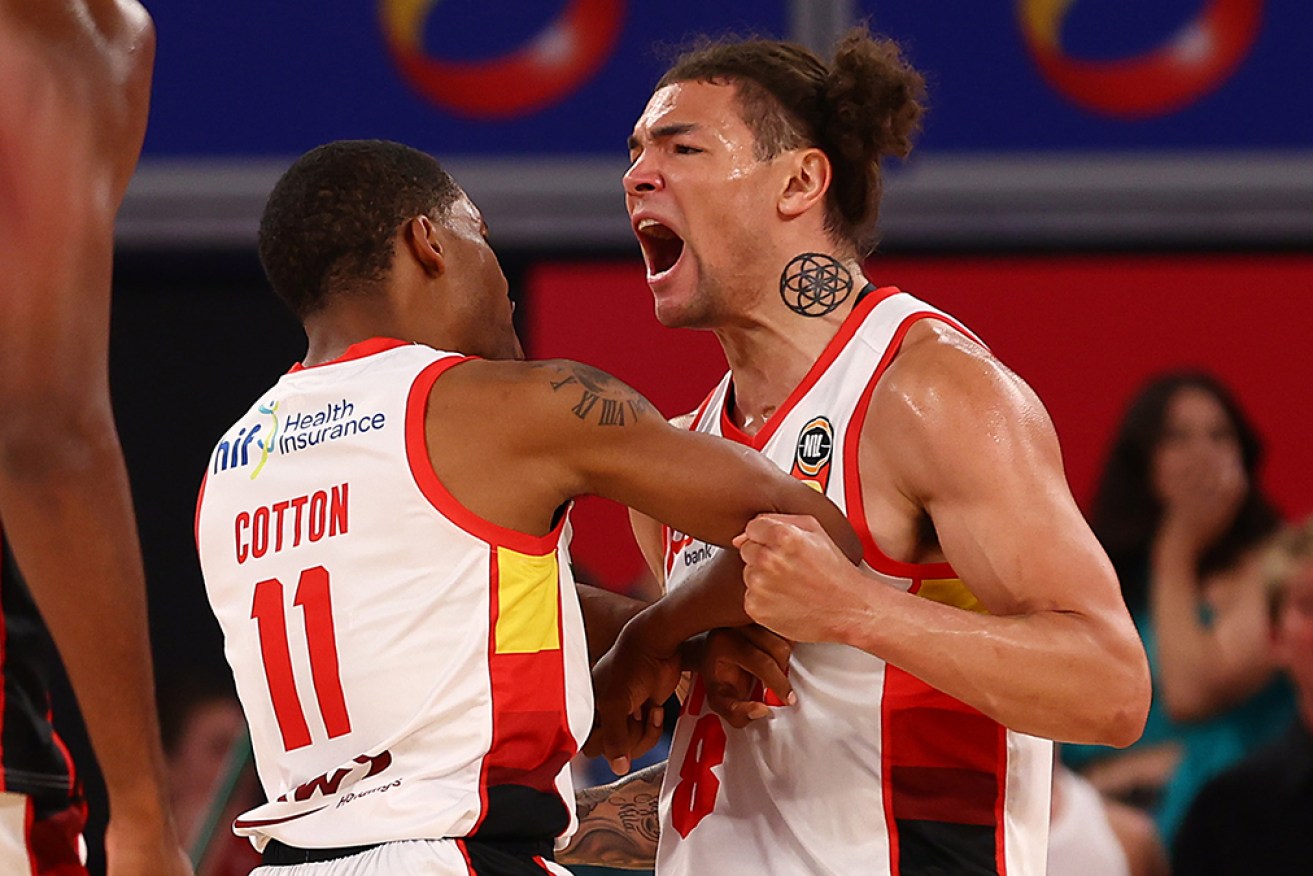 Perth’s Jordan Usher led his side to an upset win against Melbourne United on Monday.