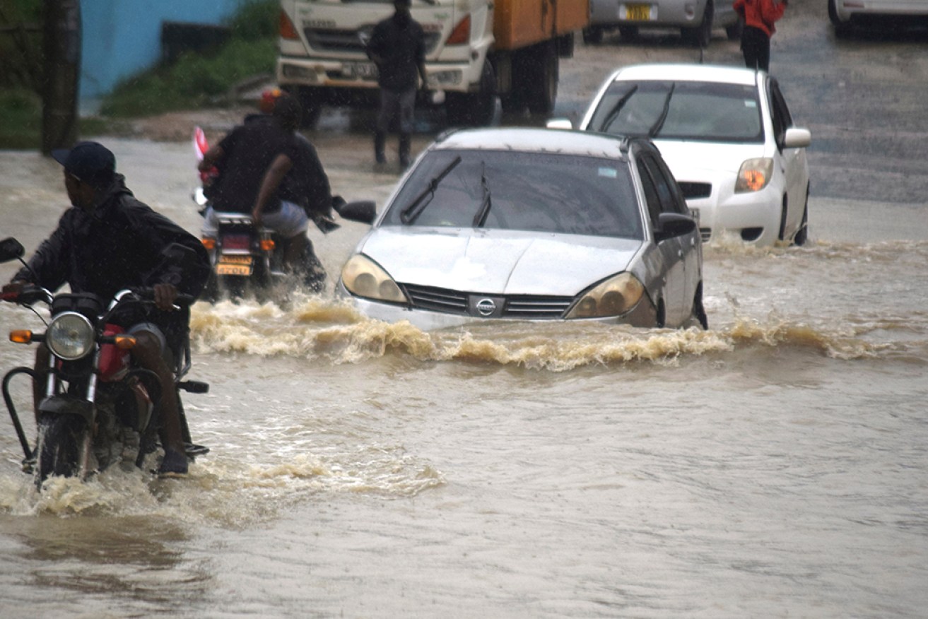 Heavy rains and floods have killed at least 40 people and displaced thousands in Kenya and Somalia.