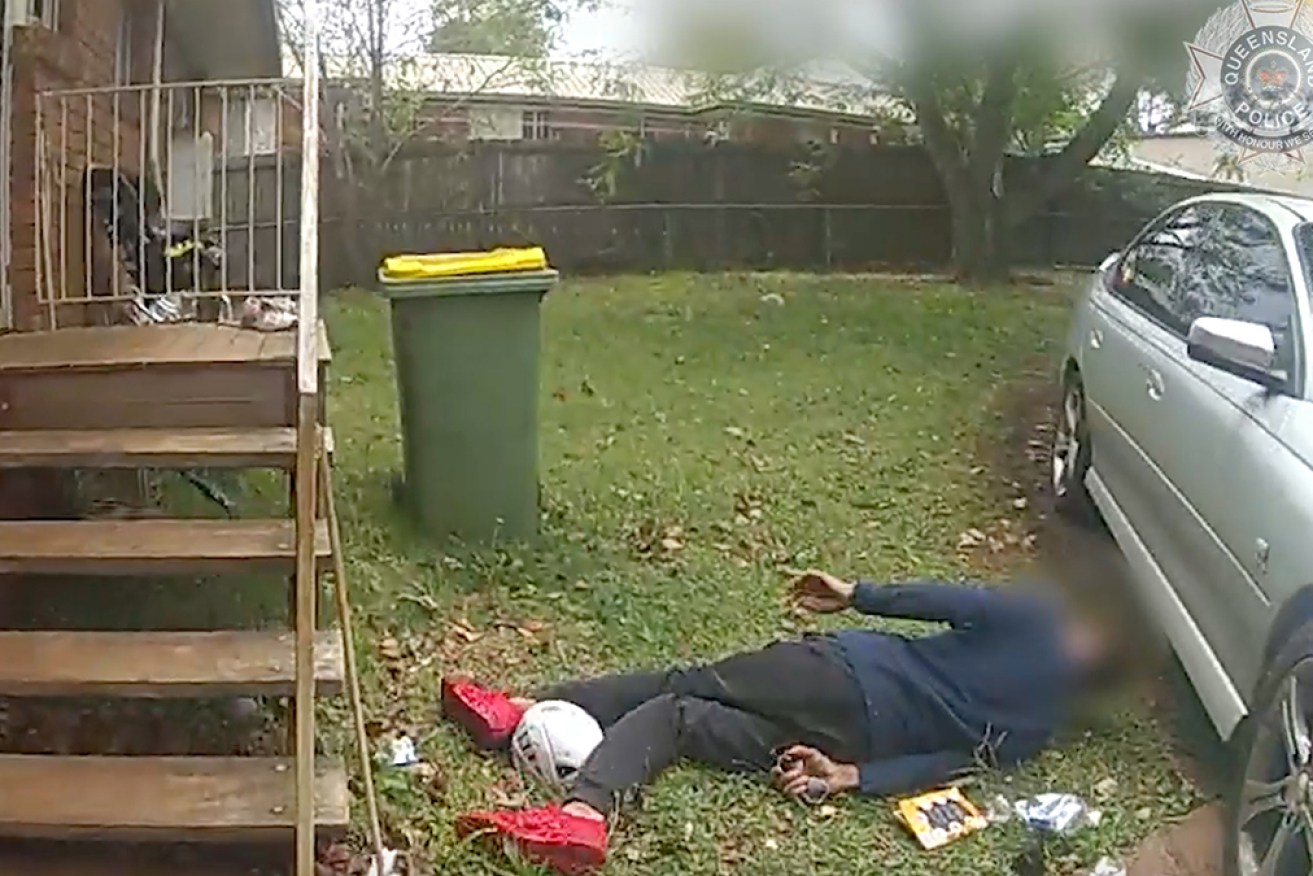 Police have arrested two teenagers who had been on the run after a tomahawk attack near Brisbane.