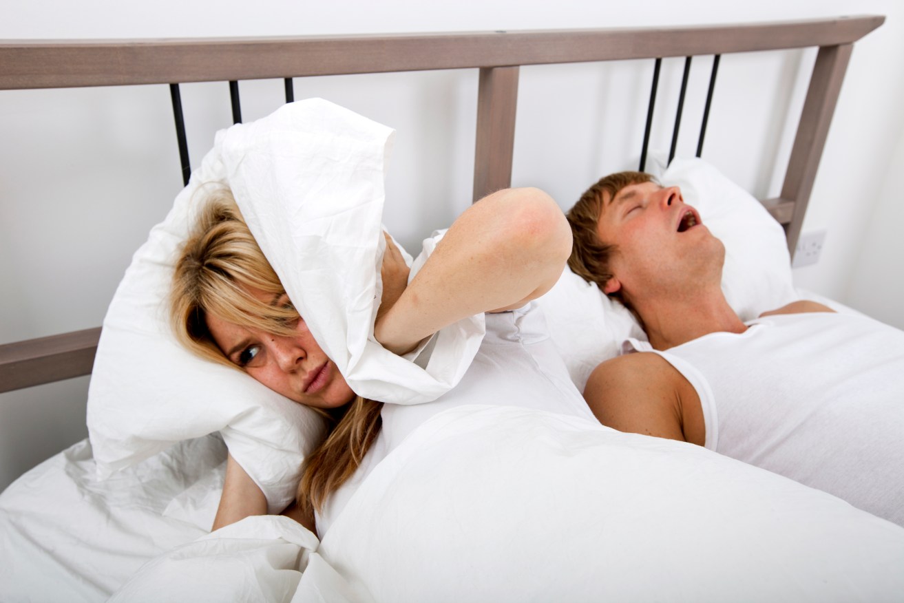 Poor sleep and snoring is putting a strain on Aussies in serious relationships. 