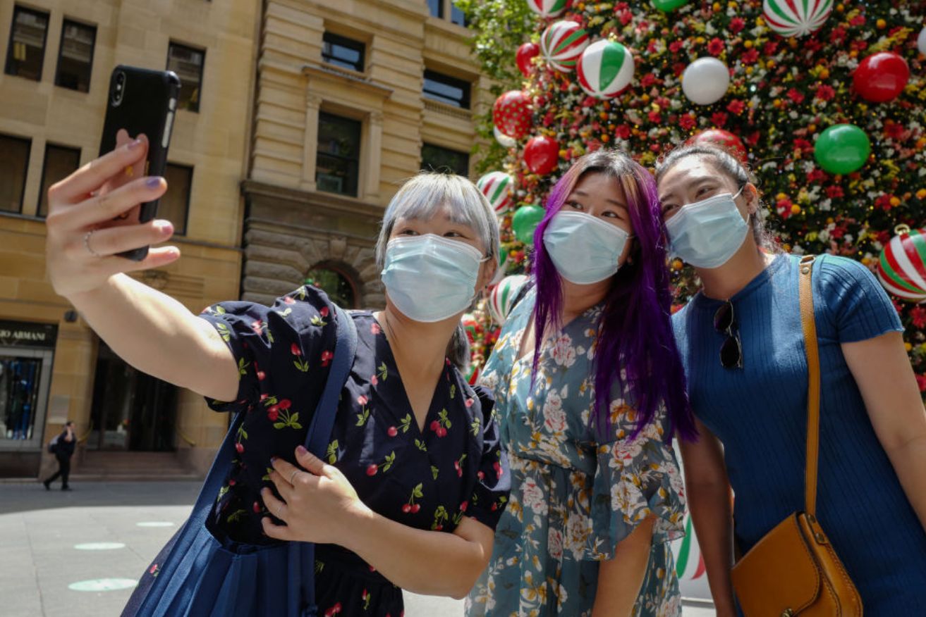Keep wearing that mask. Because all we want for Christmas... is Christmas.