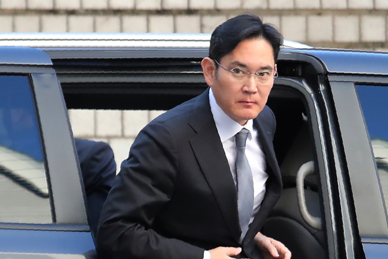 Samsung chief Lee Jae-yong, pictured here in 2019, faces up to five years in jail.