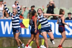 Cats hang on to beat premiers in AFLW semi