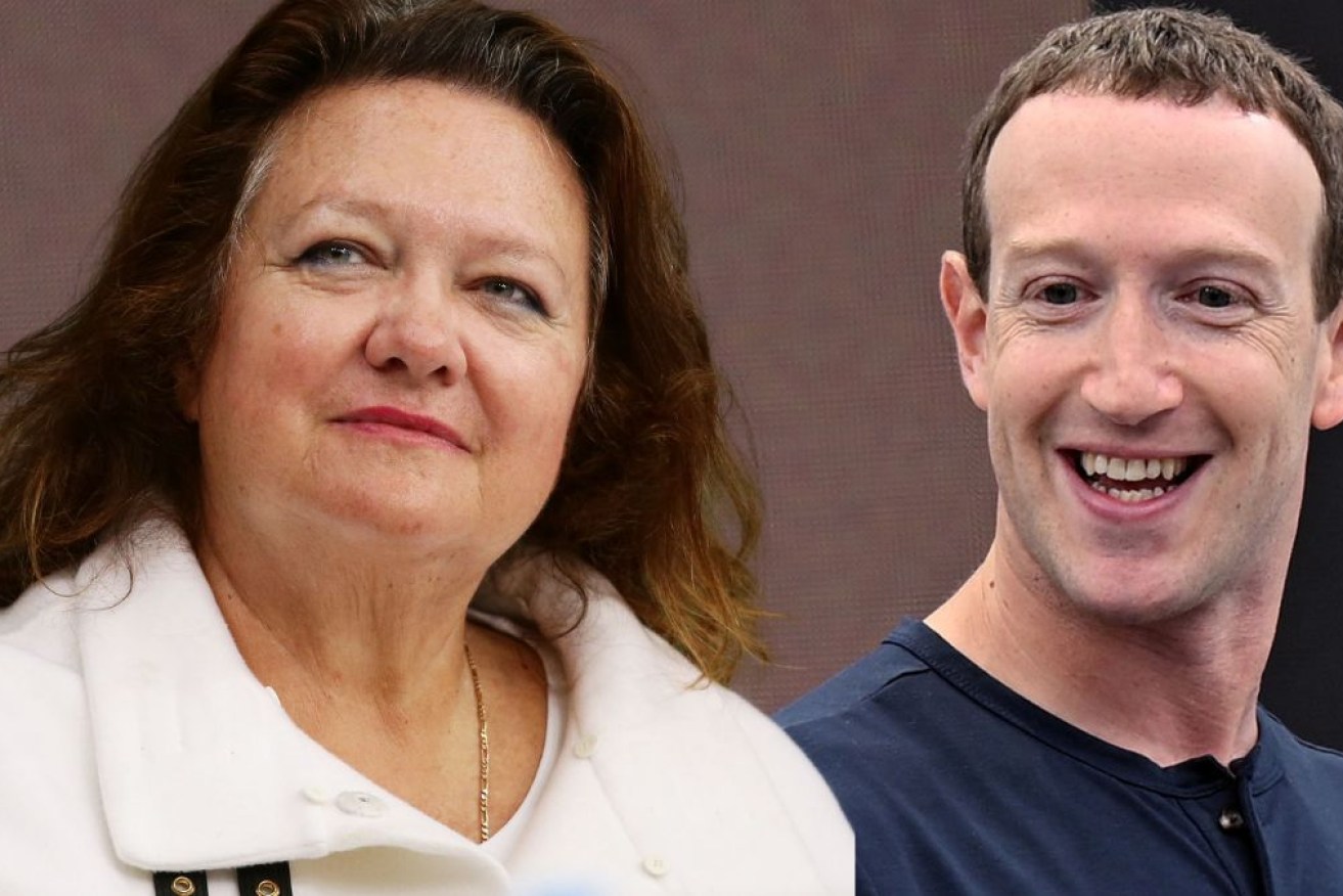 Australia's richest woman has written to Mark Zuckerberg pleading for more action on Facebook scams.