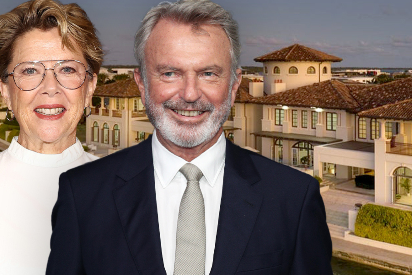 Annette Bening and Sam Neill are two of the stars filming movies in Queensland. 