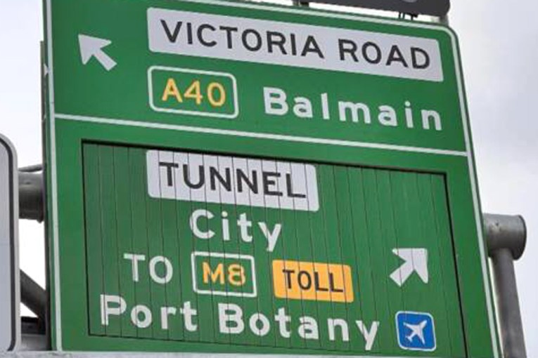 Road sign causes chaos at Sydney 'spaghetti junction'