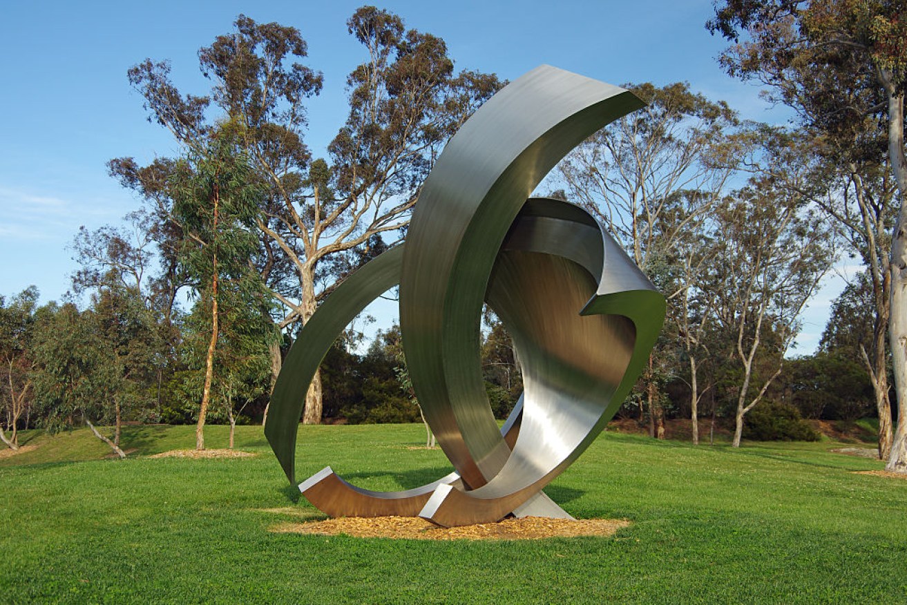 Montevideo Maru memorial in the Sculpture Garden, Australian War Memorial, Canberra.