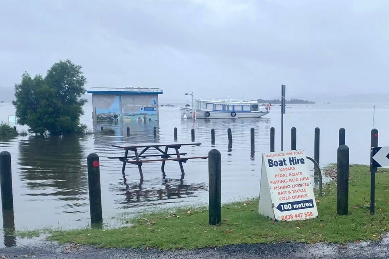 Victoria's Gippsland district was already soaked when the latest storms rolled in.