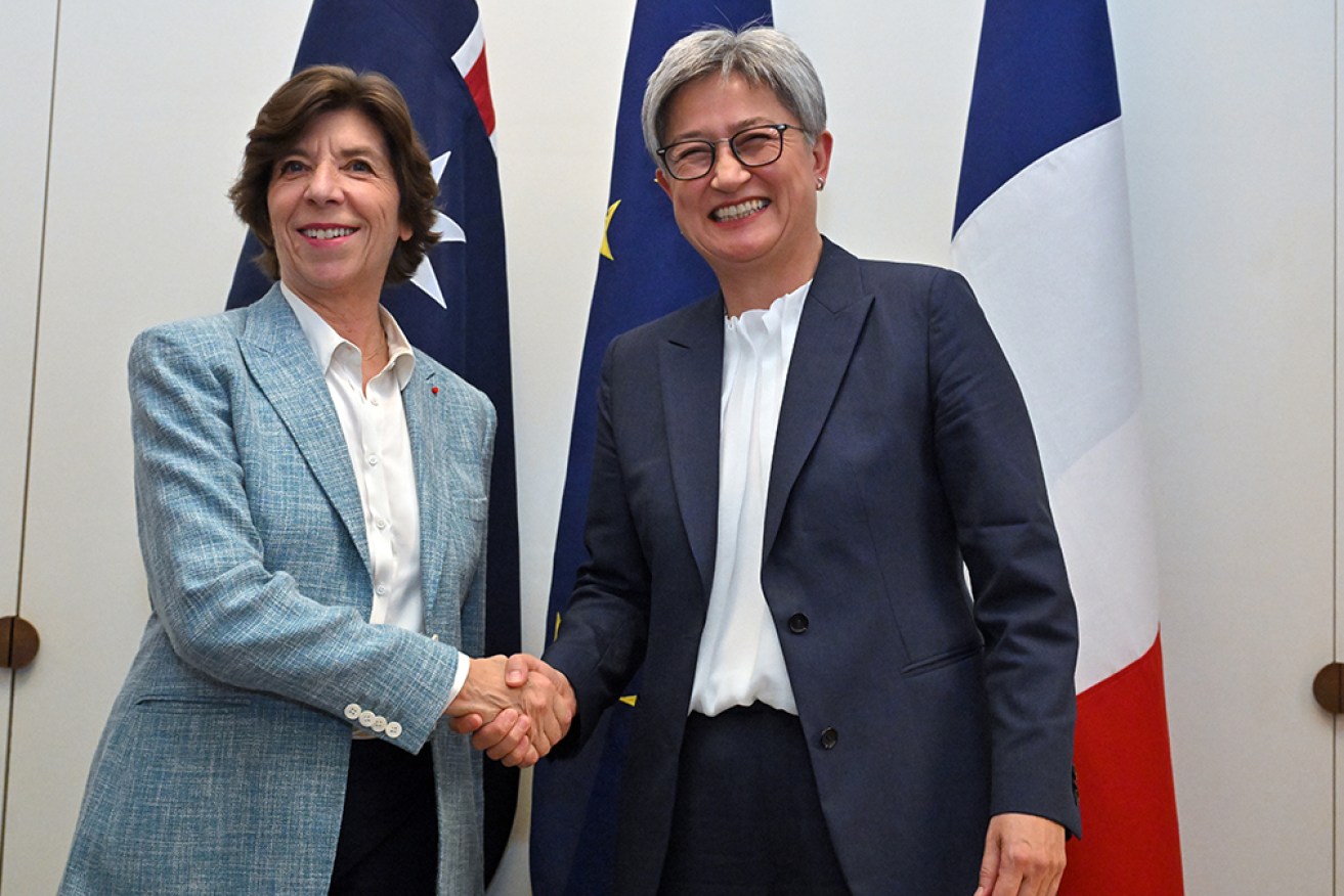 Foreign Affairs Penny Wong and her French counterpart Catherine Colonna have struck a defence pact. 