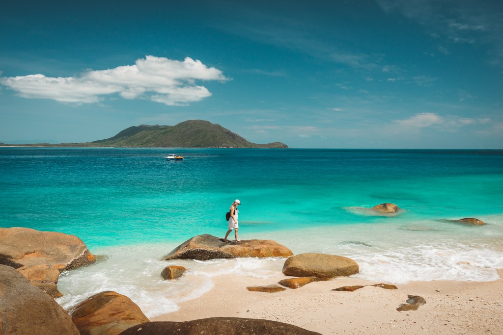 pictured is Nudey beach on Fitzroy island near Cairns. Cairns a top travel destination for 2024