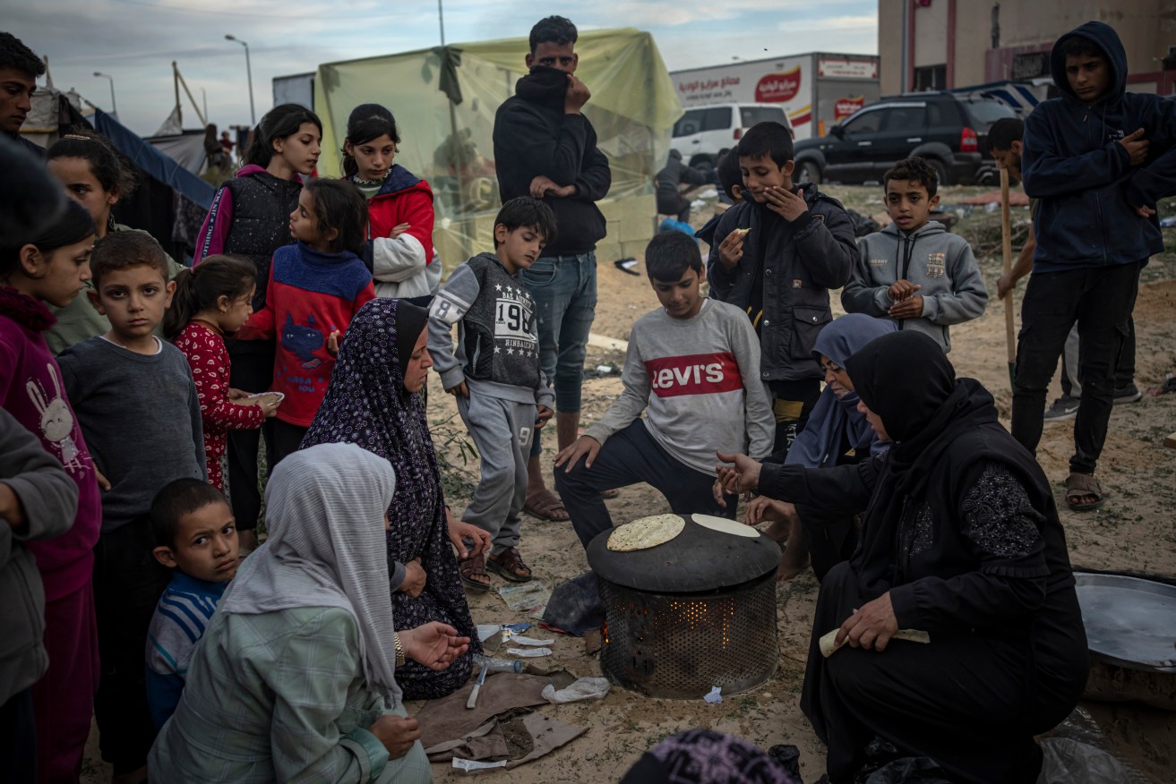 Palestinians make do with the little food they can find in ravaged Gaza.