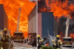 Police find body after massive paint factory blaze