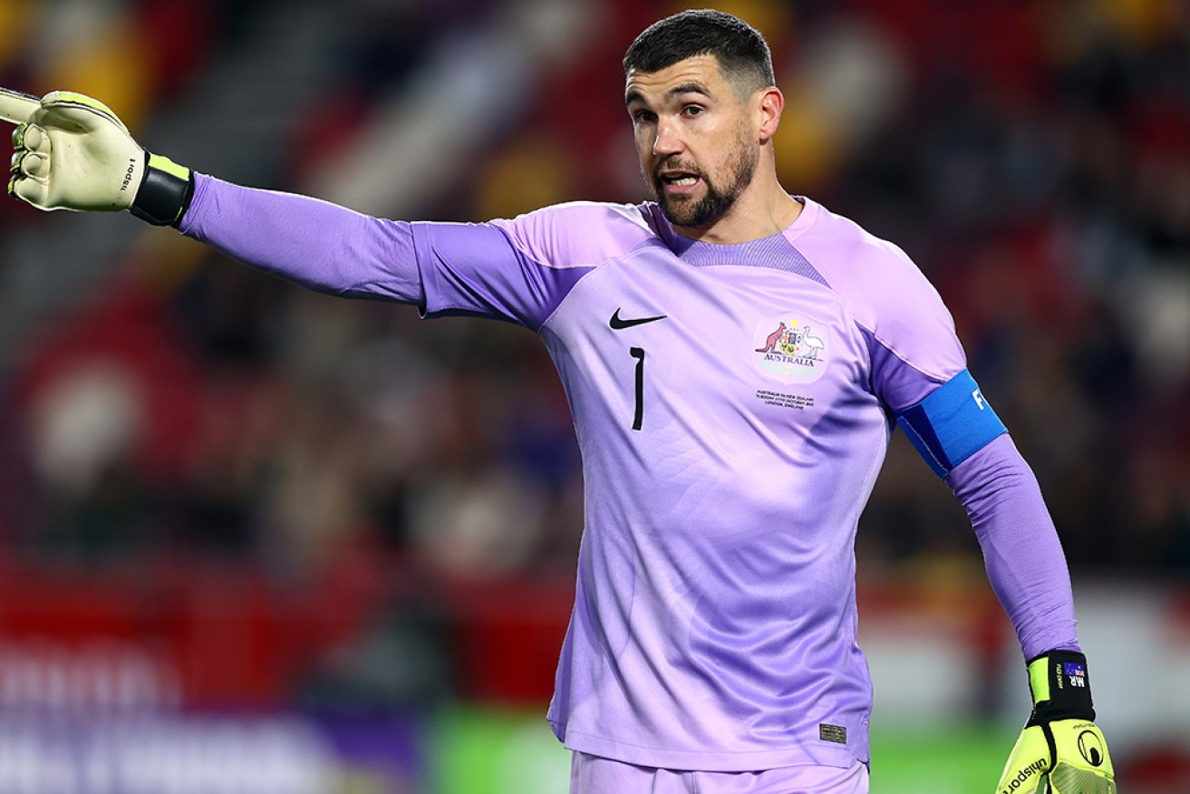 Mat Ryan has suffered a broken cheekbone at club training, in a major concern for the Socceroos. 