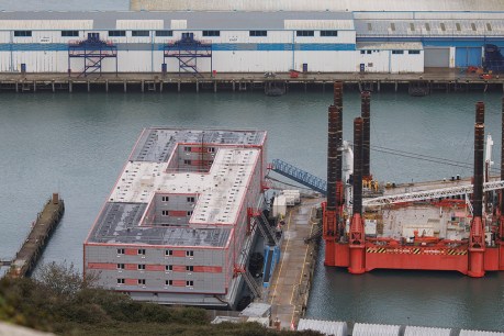 Death on board UK barge housing migrants