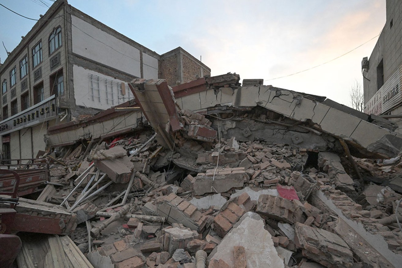 At least 116 people have been killed and hundreds injured after an earthquake in north-west China. 