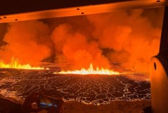 Gas warning after volcanic eruption in Iceland