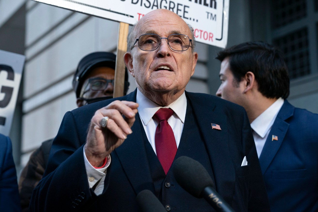 Former Mayor of New York Rudy Giuliani is seeking bankruptcy after a $A219m defamation lawsuit. 