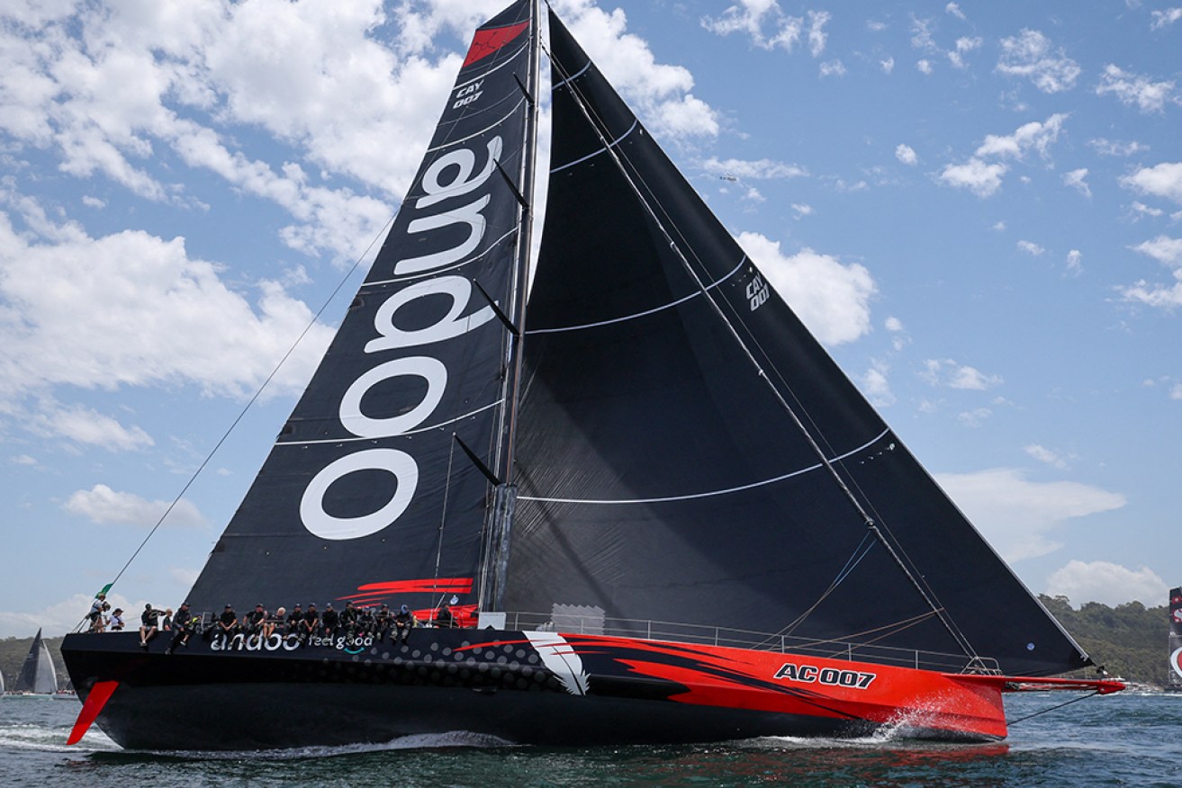 Andoo Comanche has edged into the lead as the Sydney to Hobart contestants race south.