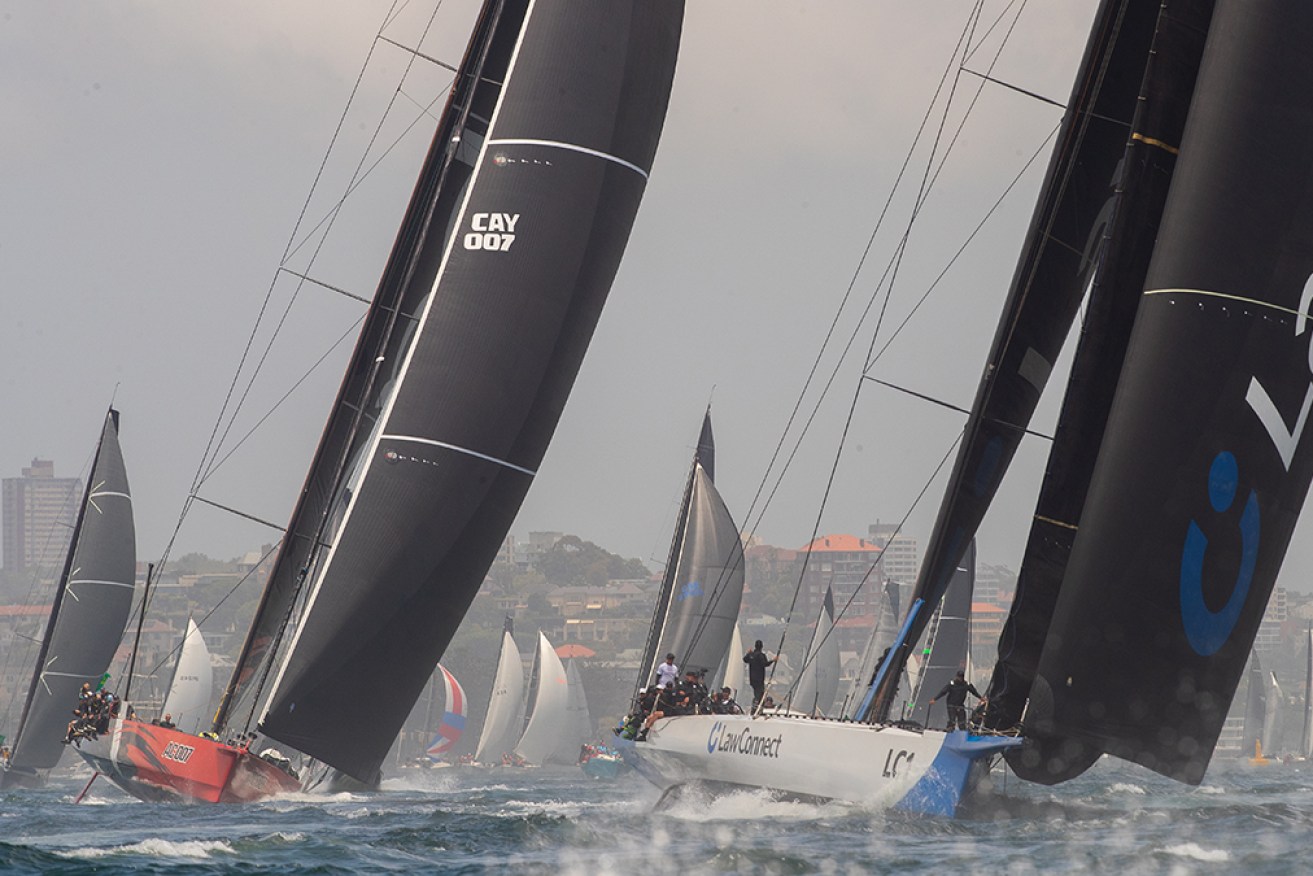 Andoo Comanche and LawConnect have been vying for the lead since the race left Sydney Harbour.