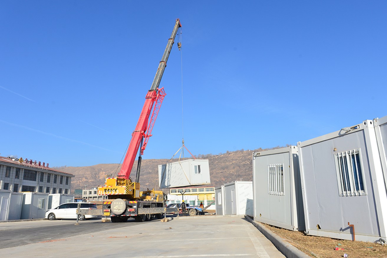 Authorities have built thousands of prefab homes to help affected families transition from tents.