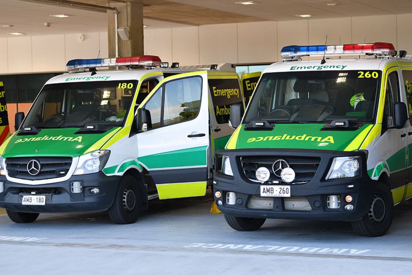 High demand meant ambulances in Adelaide could not unload their patients.