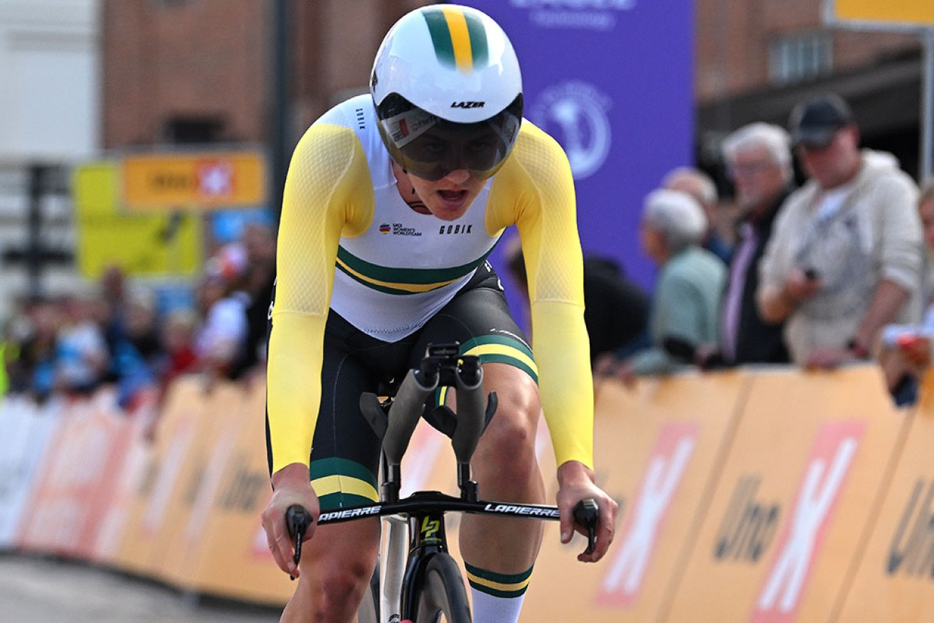 Grace Brown shrugged off a back injury to claim her fourth Australian time-trial championship.