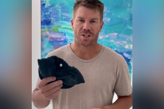 David Warner reunited with prized baggy greens