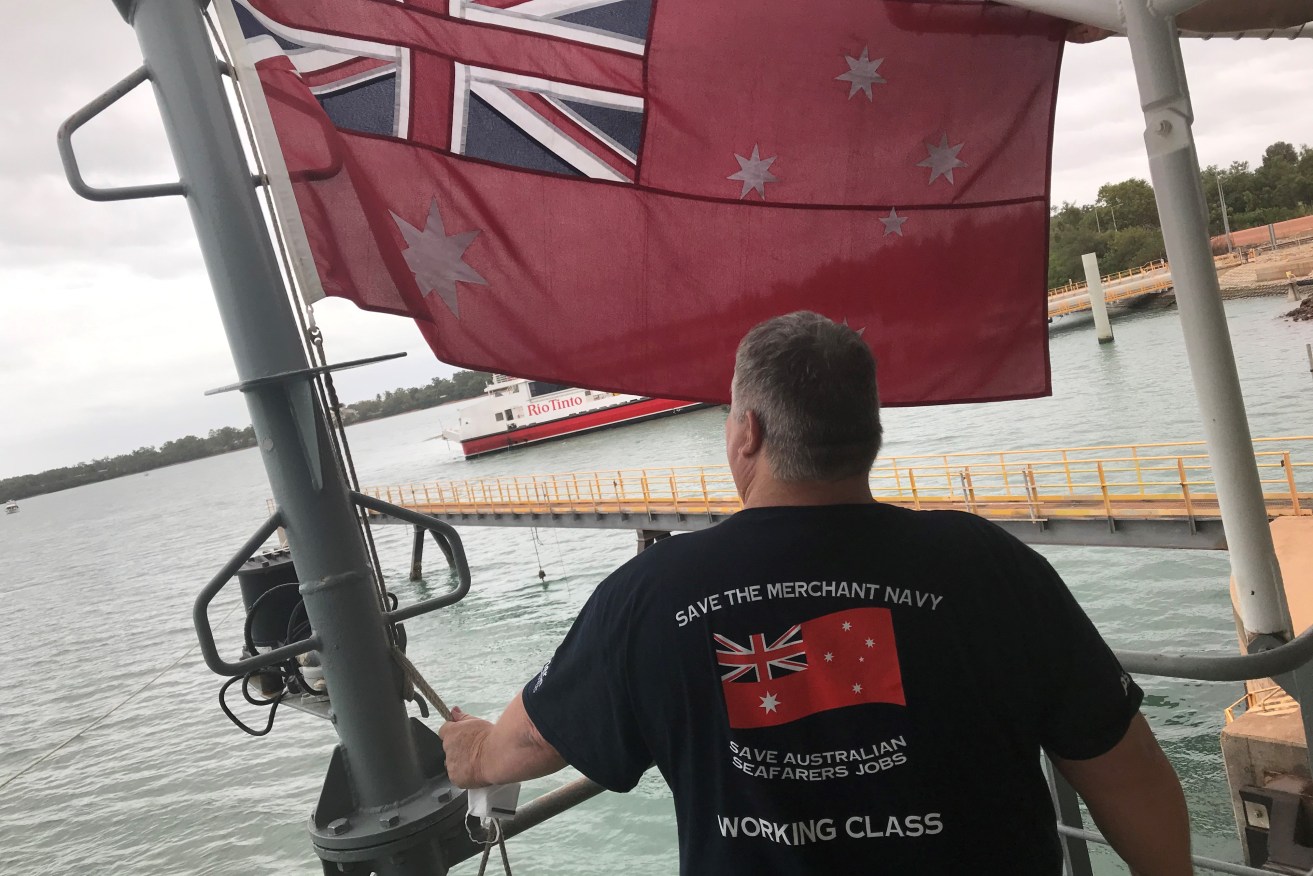 The Maritime Union of Australia wants protest groups to cease using the red ensign.