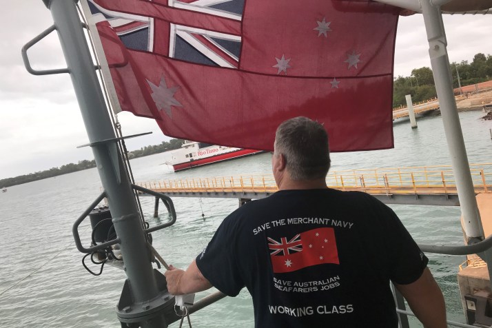 Sailors urge protesters to stop using red ensign