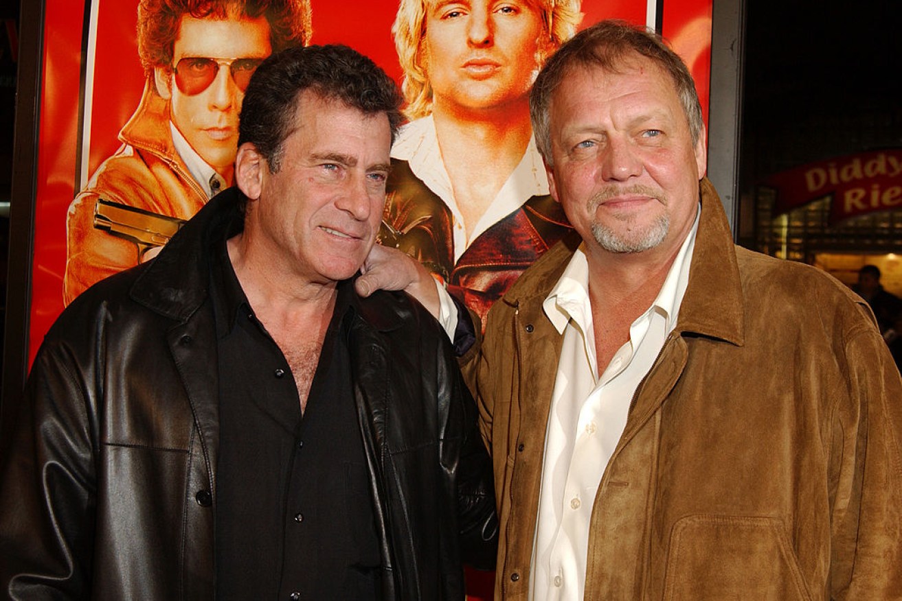 David Soul (right) with Starsky & Hutch co-star Paul Michael Glaser (left) at the premiere of a remake in 2004. 