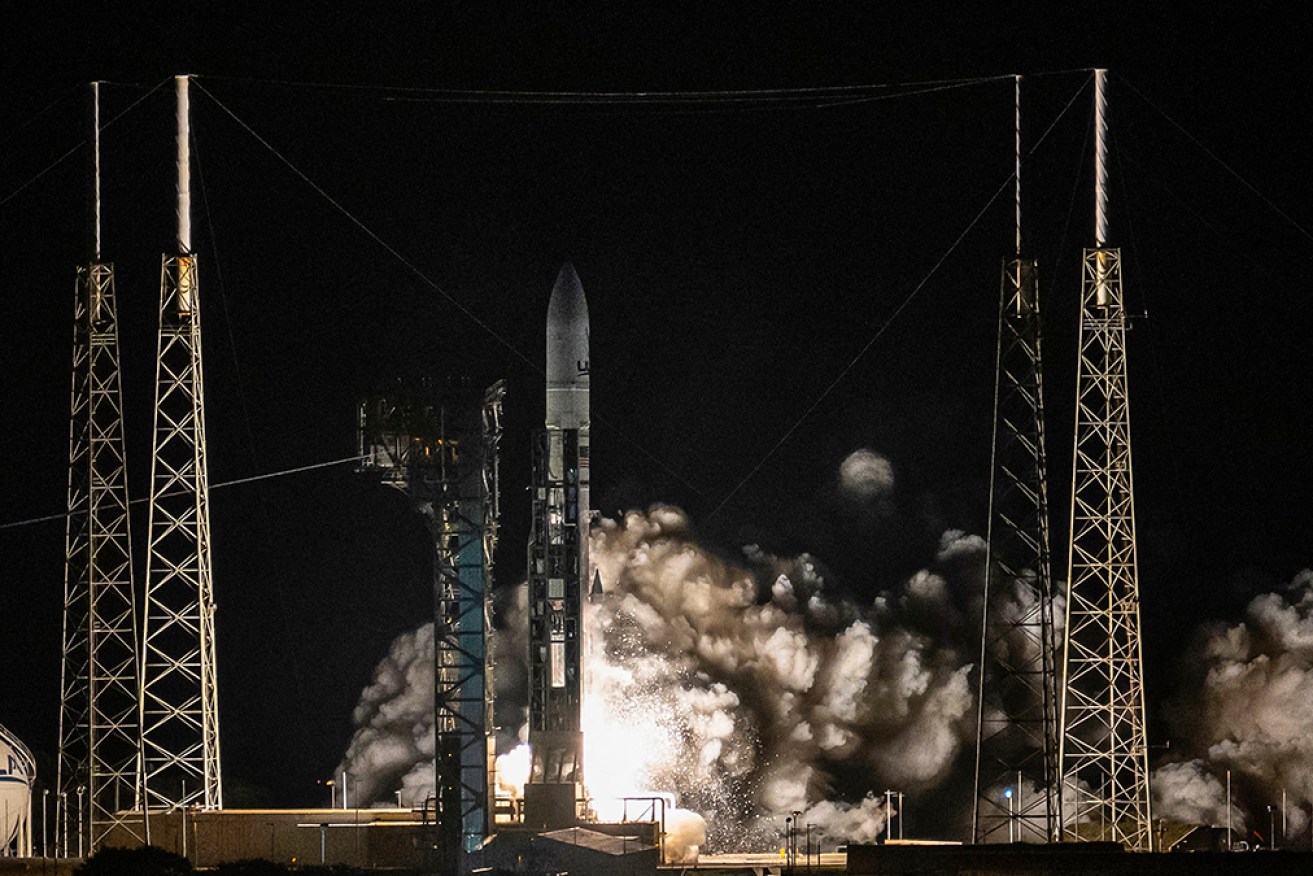 A rocket carrying a lunar lander has launched from Cape Canaveral Space Force Station in Florida.