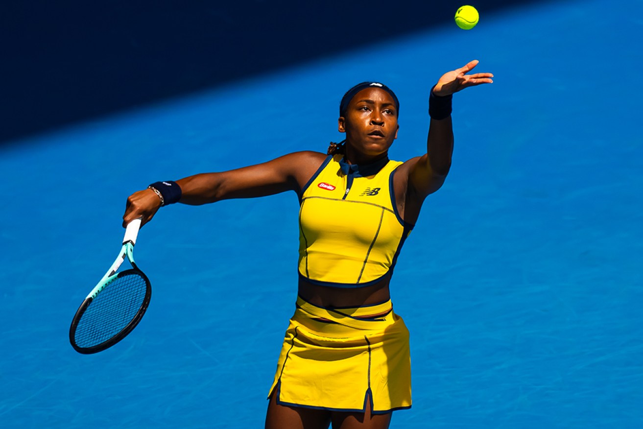 US Open champion Coco Gauff has powered her way into the second round at Melbourne Park.