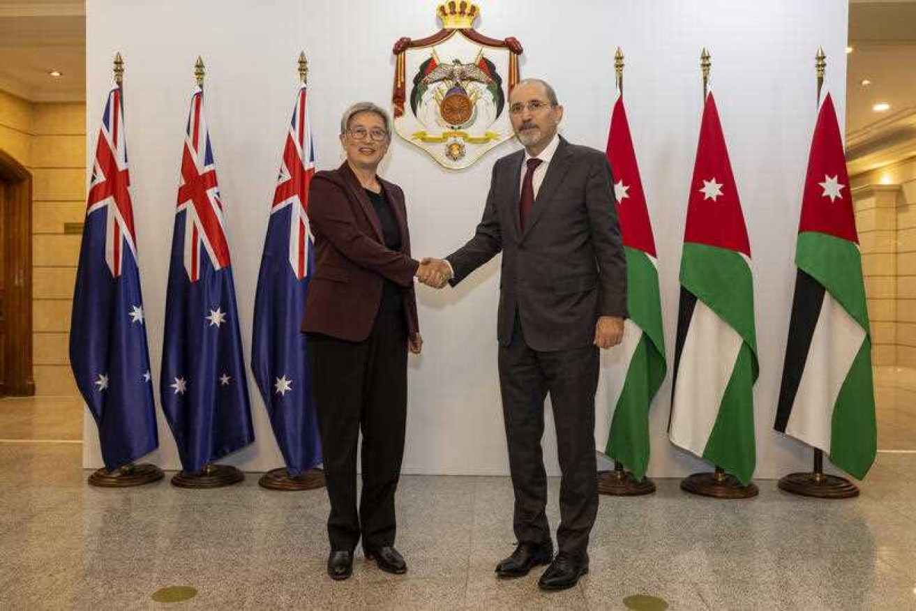 Foreign Minister Penny Wong met with Jordanian Foreign Minister Ayman Safadi and other regional leaders.